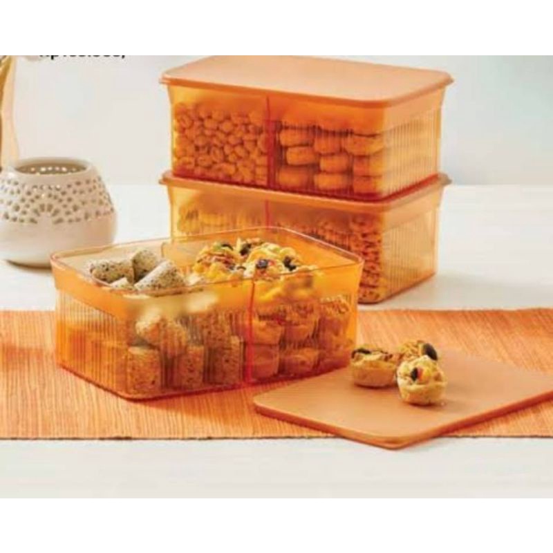 (toples )snack it tupperware gold