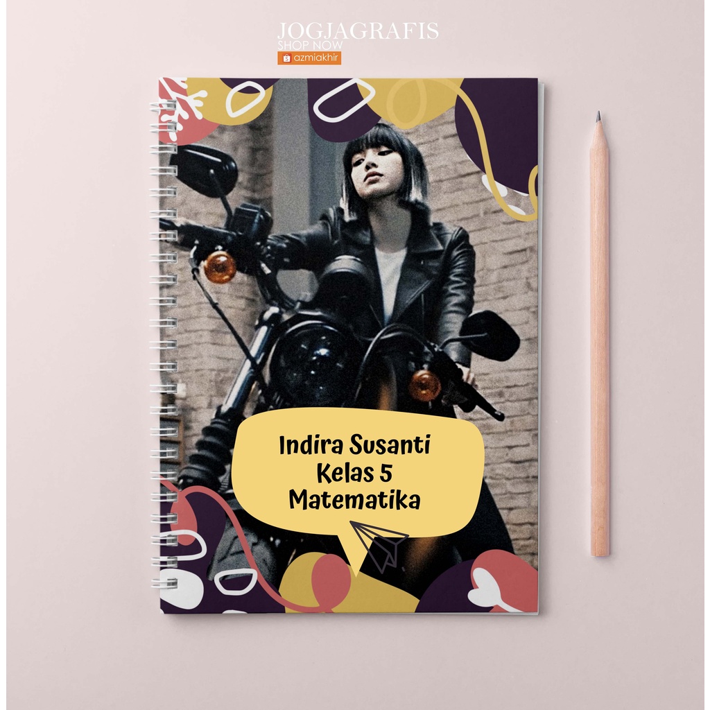 

Buku Tulis Custom Frame Photo Aestetic A5 / Notebook Spiral Photo Custom