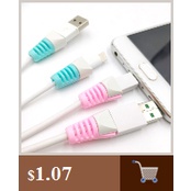 (Acak Warna) Pelindung Kabel Data / Charger Usb / Earphone Model Spiral Untuk Iphone / Android