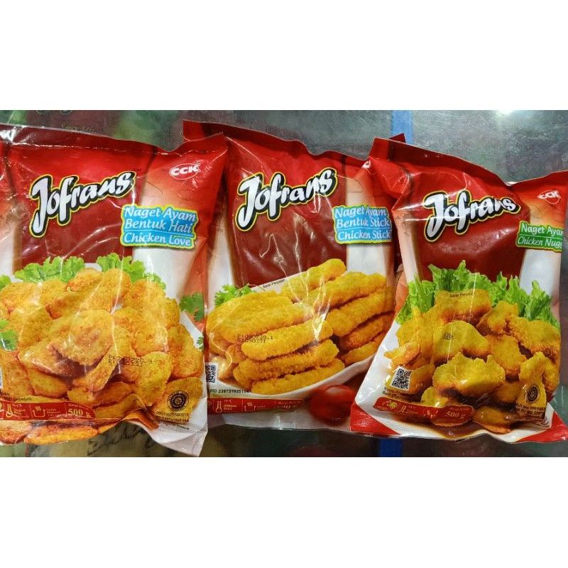 

JOFRANS NUGGET AYAM REGULER | STIK | LOVE 500gr