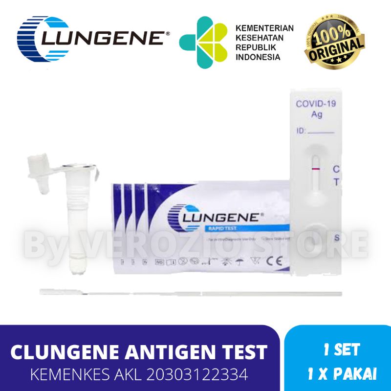 Alat Test Swab Antigen Clungene Lungene Hidung Termurah 100% Original 1pcs