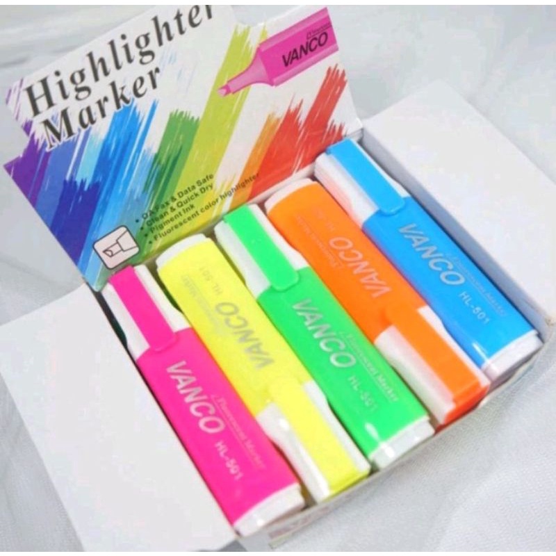 

(30gr) 1pcs highlighter vanco 1warna no.501 new