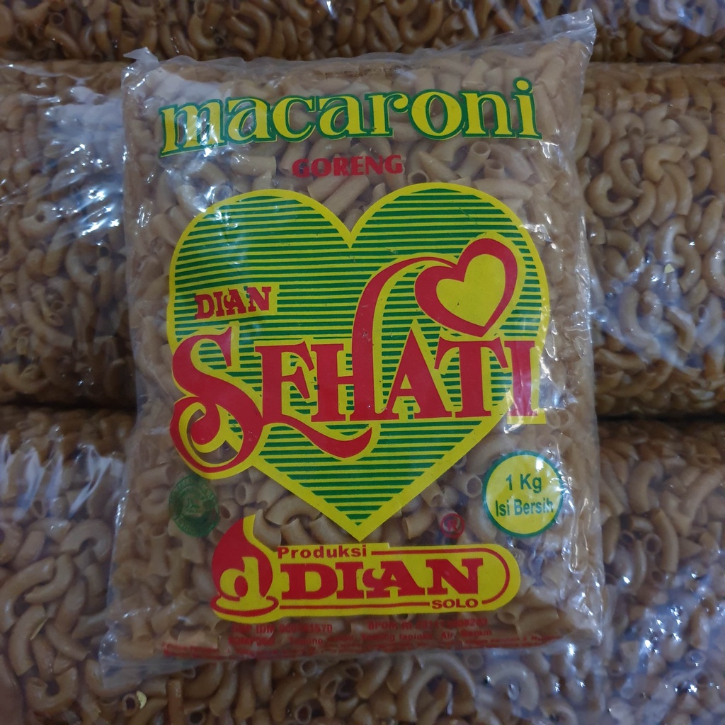 

[Pack] Makaroni Mentah Goreng Sehati 1kg