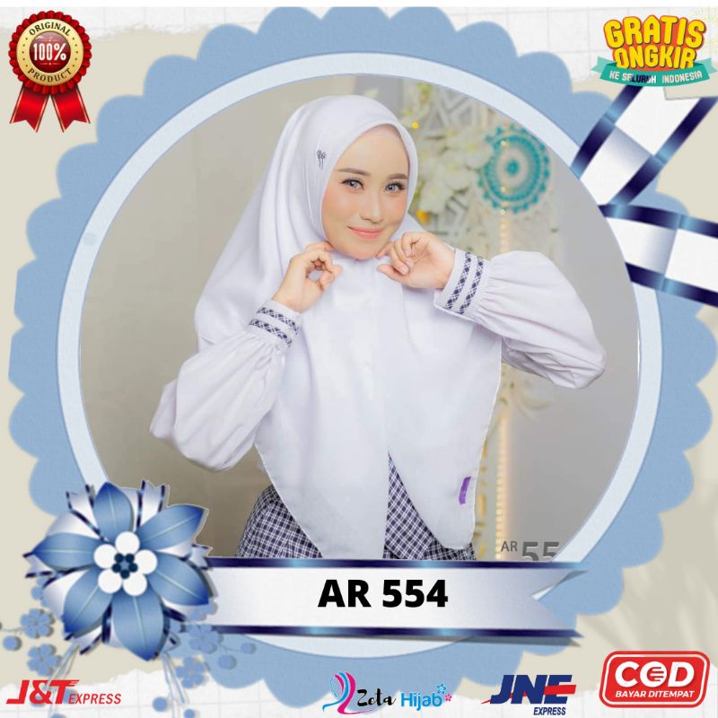 BAYAR COD AR 554 ARRAFI HIJAB JILBAB KERUDUNG ANAK SEKOLAH TERBARU TERLARIS TERMURAH ORI GRATIS ONGK