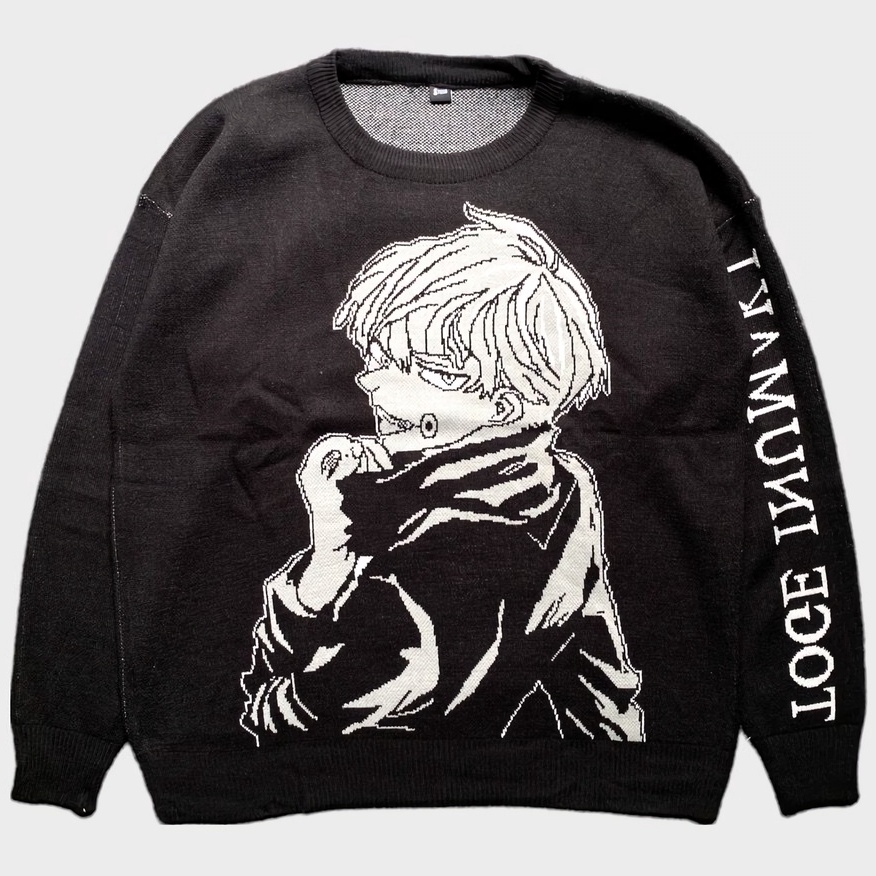 Sweater Rajut Inumaki Toge Anime Manga Jujutsu Kaisen Premium Unisex