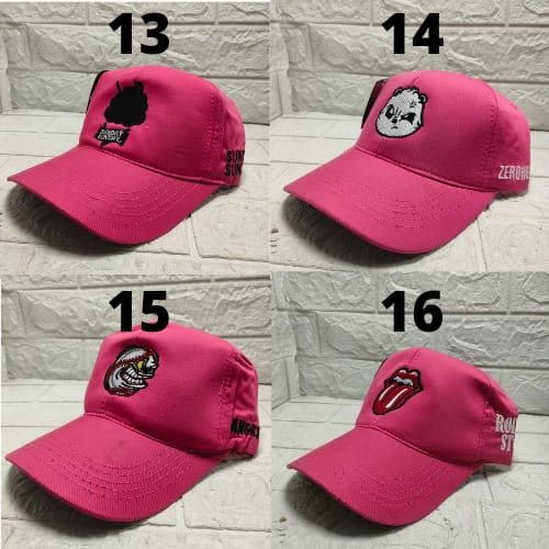 COD topi baseball dewasa topi cowok topi cewek topi keren topi korea topi hits topi bordir topi pria topi wanita topi murah pink fanta