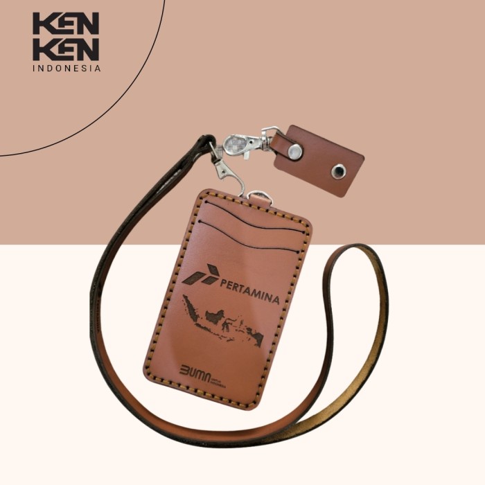 

Hemat Id Card Holder Kulit Nametag Kulit Asli Bagus