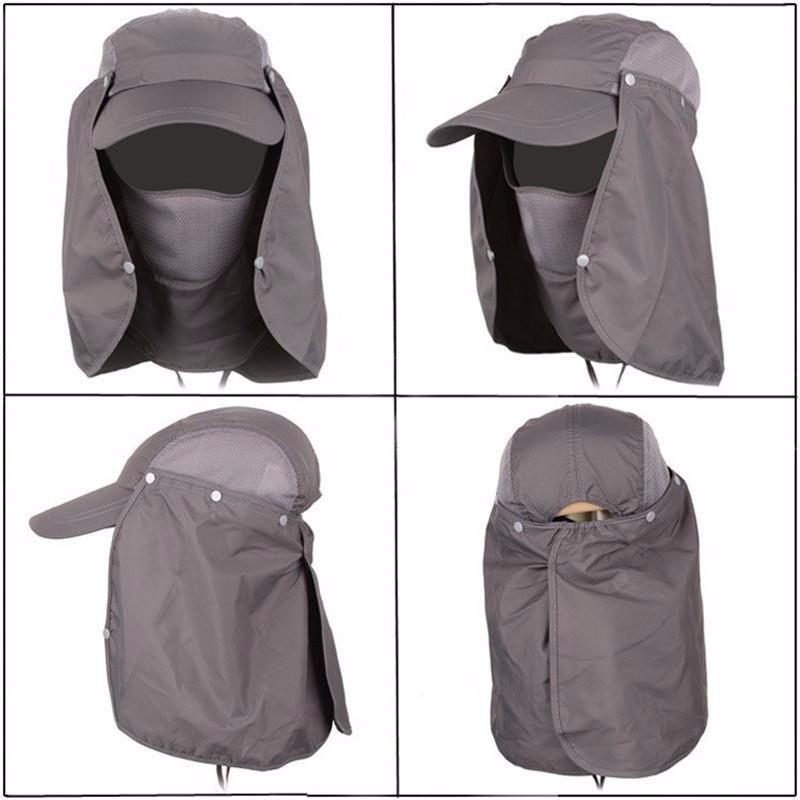 G-ORI Topi Mancing anti UV Masker Jepang Outdoor Hat Memancing Tentara Jepang Anti UV Matahari Fishing Hat  FLYMALL