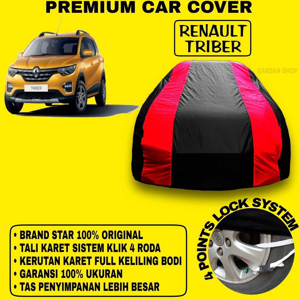 Body Cover RENAULT TRIBER Sarung Strip MERAH Penutup Pelindung Bodi Mobil Renault Triber PREMIUM