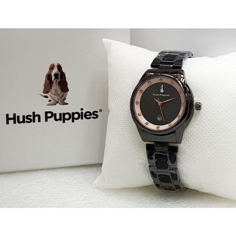 Jam Tangan Hush Puppies Rantai Tanggal Aktif Stainliss Steel