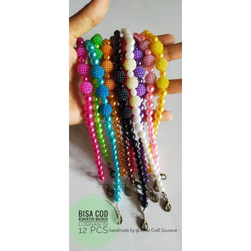 Konektor Masker Lusinan isi 12 Pengait Masker Grosiran konektor Masker Hijab Murah