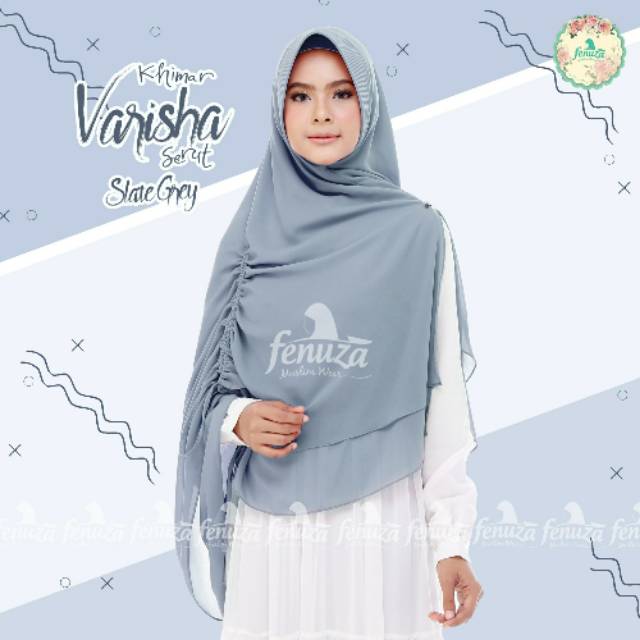Khimar varisha/varisha black/varisha dusty pink/varisha navy/fenuza varisha slate grey/