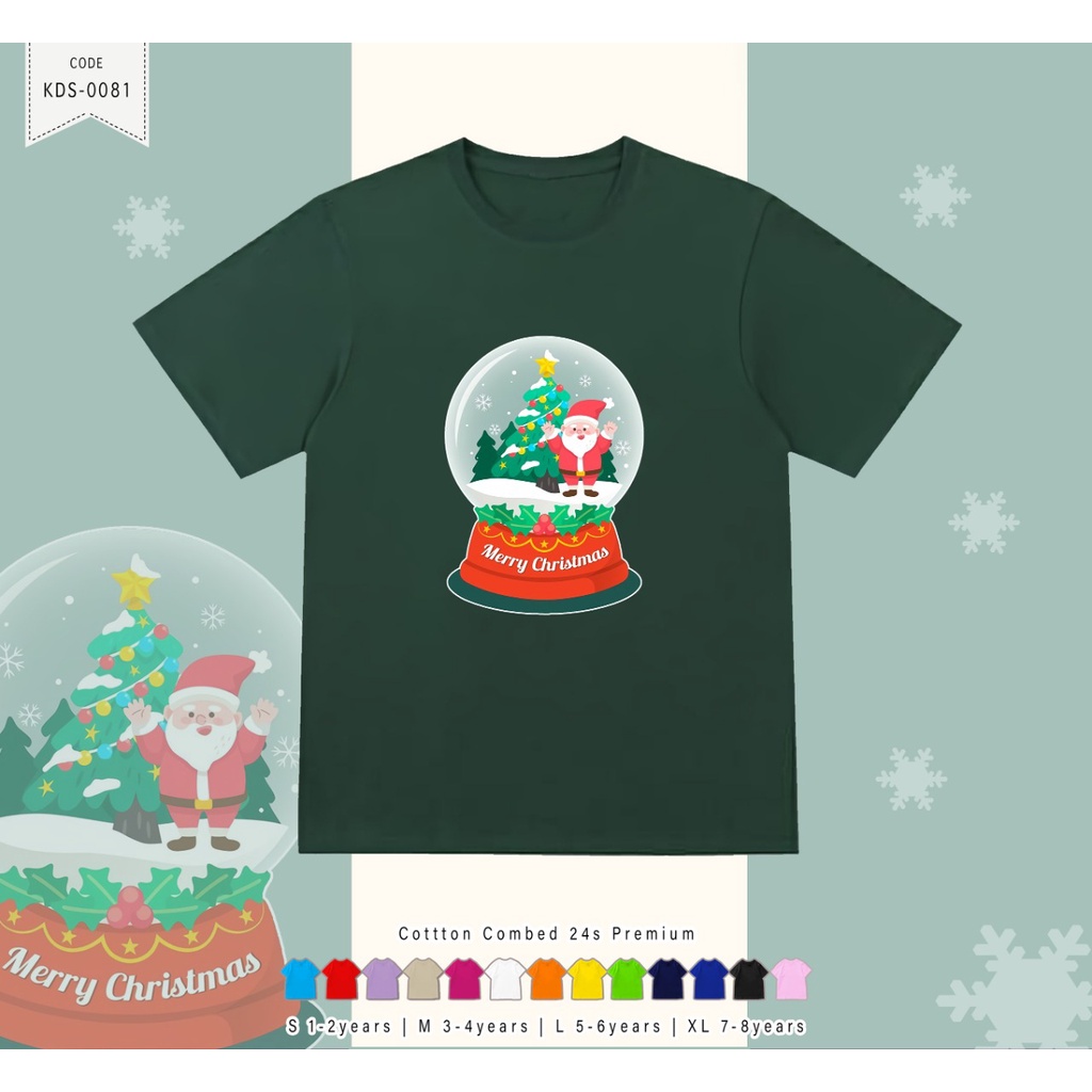 KAOS ANAK TEMA NATAL / CUSTOM TEE / BAJU CHRISTMAS / CUSTOM GAMBAR