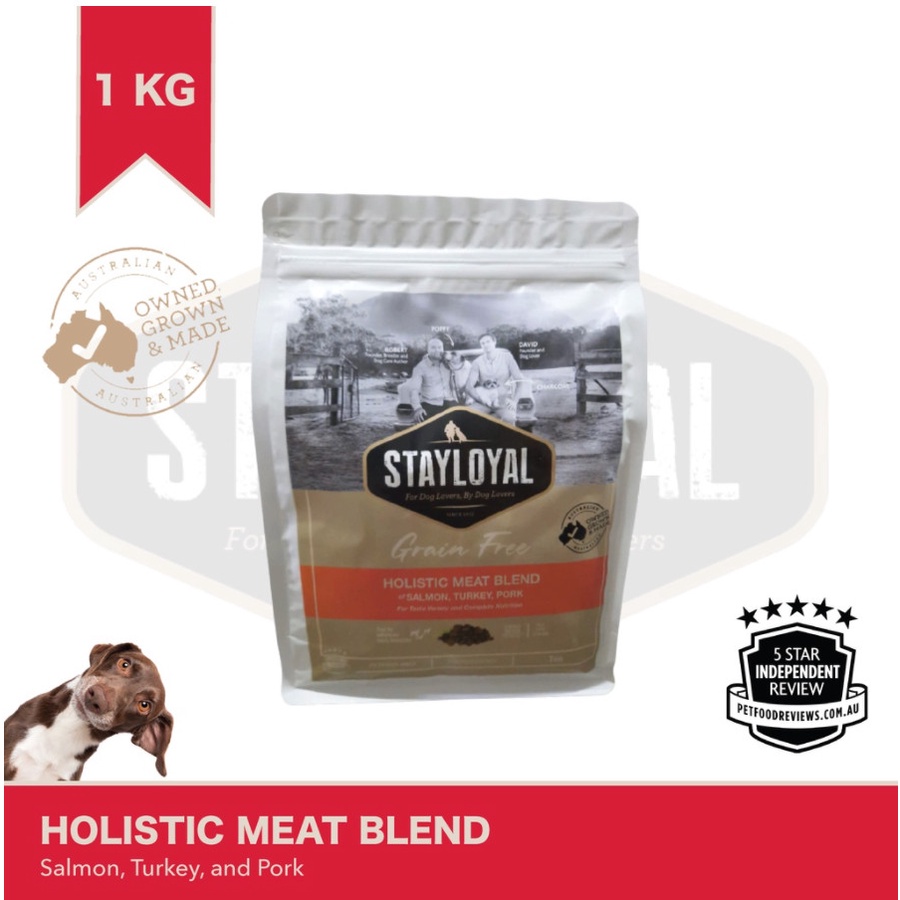Dog Food STAYLOYAL Makanan Anjing - Salmon, turkey, & pork 1kg