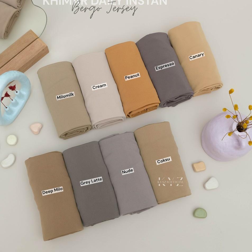 ♛ Hijab Bergo Khimar Daily Instan, Bergo Malay Jersey by Kyaza ★