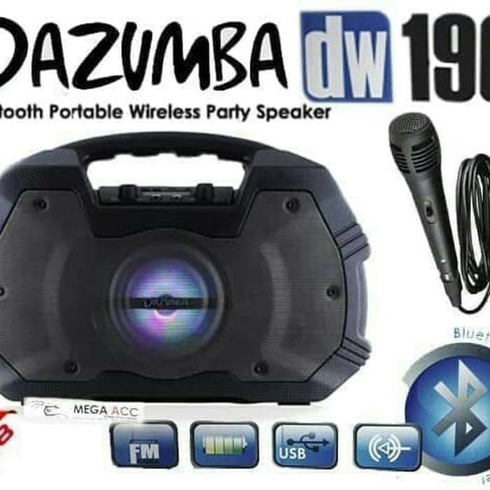 SPEAKER BLUETOOTH DAZUMBA DW196 speaker aktif portable karaoke +Radio