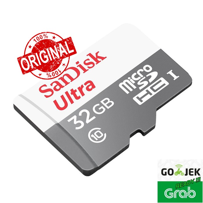 Memory Microsd Sandisk Ultra SDHC UHS-1 32GB Speed 80MB/s ORIGINAL