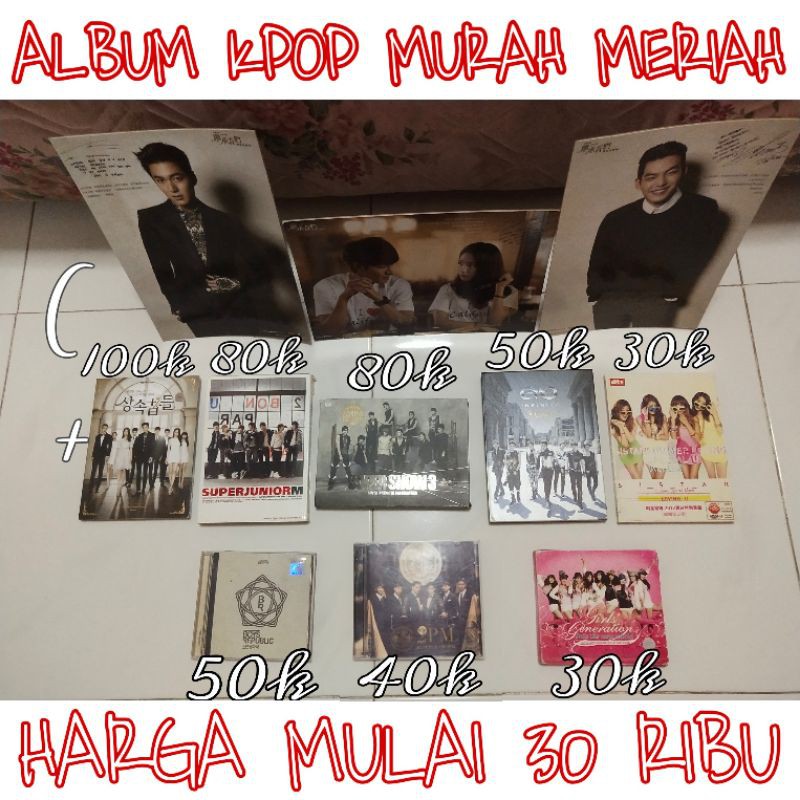 (MURAH MERIAH Jual Rugi) Album KPOP Suju Infinite 2pm Super Junior m snsd sistar the heirs suju m
