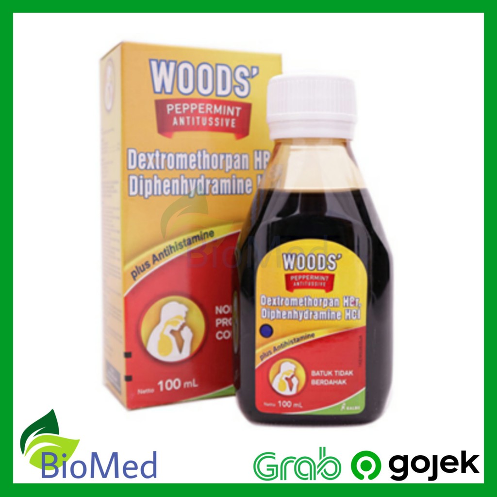 WOODS MERAH 100 ml - Obat Batuk Kering Pilek Flu Bersin