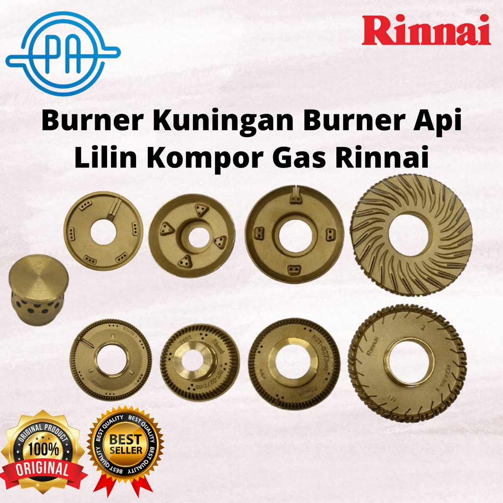 BURNER KUNINGAN KOMPOR GAS RINNAI BURNER API LILIN ORIGINAL