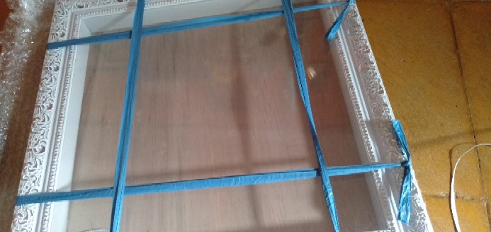 Tipe 450 Putih Silver - Pigura Mahar Ukir Putih Silver Uk. 30x40 & Uk. 35x35 - Frame Mahar