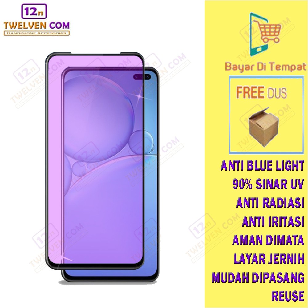 ANTI BLUE TEMPERED GLASS BLU LIGHT Vivo S1 / S1 Pro / V5 / V7 / V7+ / V9 / V11 / V11 Pro / V15 / V15 Pro / V17 Pro / V19 / V20 / V20 SE / V21 / V21e / V23e / X50 / X50 Pro / X60 / X60 Pro