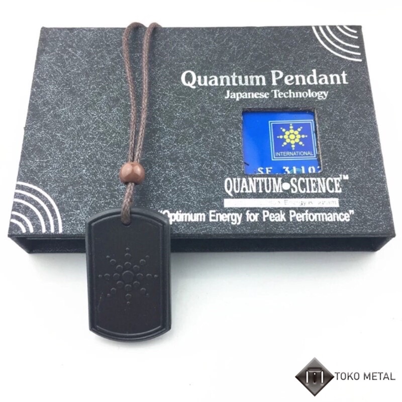 Kalung Kuantum Pendant Magnet Dan Tali Kulit Pria dan Wanita [ Toko Metal ]