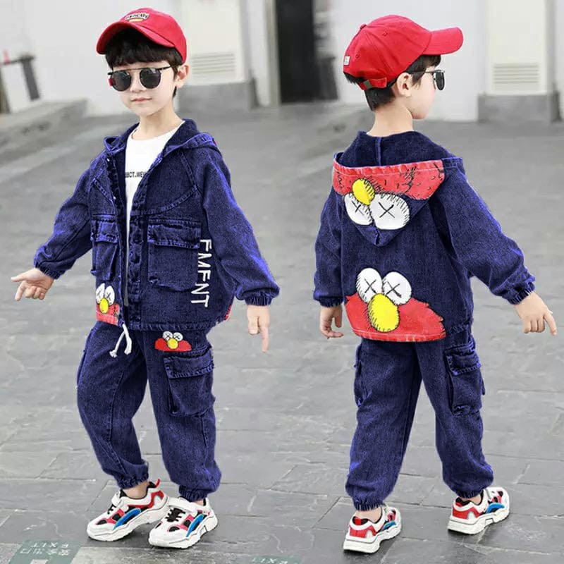 Set Rep Elmo KID ss Setelan baju anak cowok kekinian