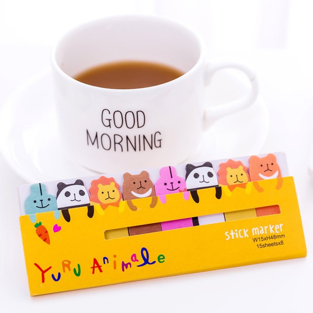 Sticky Note Memo Papers Yuru Series-Yuru Animals
