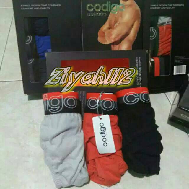 Underwear (@Ziyah112@)Celana Dalam Pria"CODIGO"3pc Ready COD