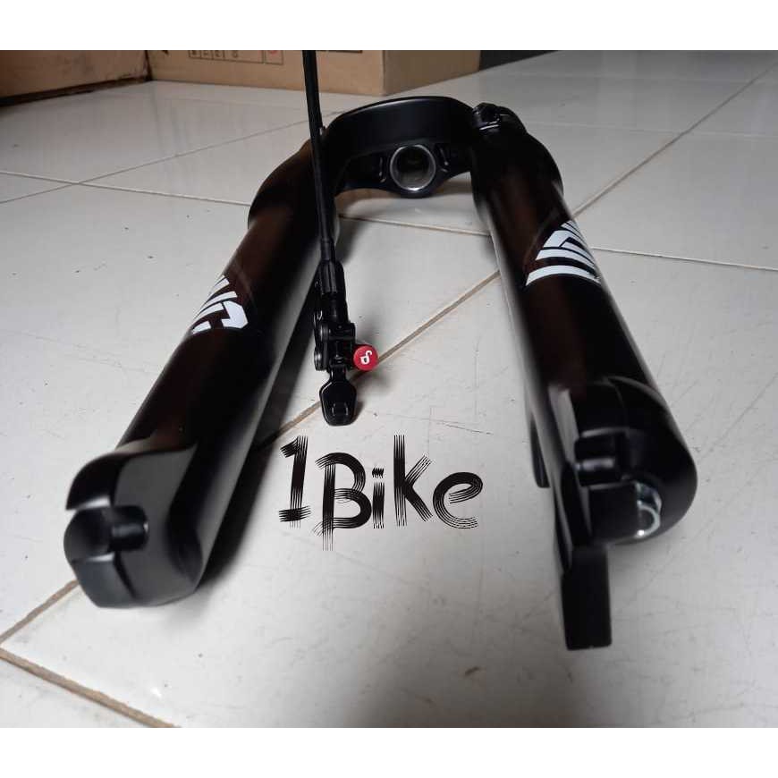 FORK SUSPENSI MTB UDING 27.5 TRAVEL 100 REMOTE LOCK OUT BLACK