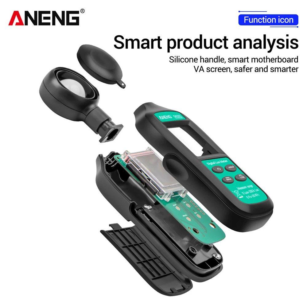 Top Digital Light Meter Handheld True RMS 200K Photometer