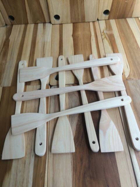 centong sendok sutil spatula kayu pinus souvenir pernikahan kado