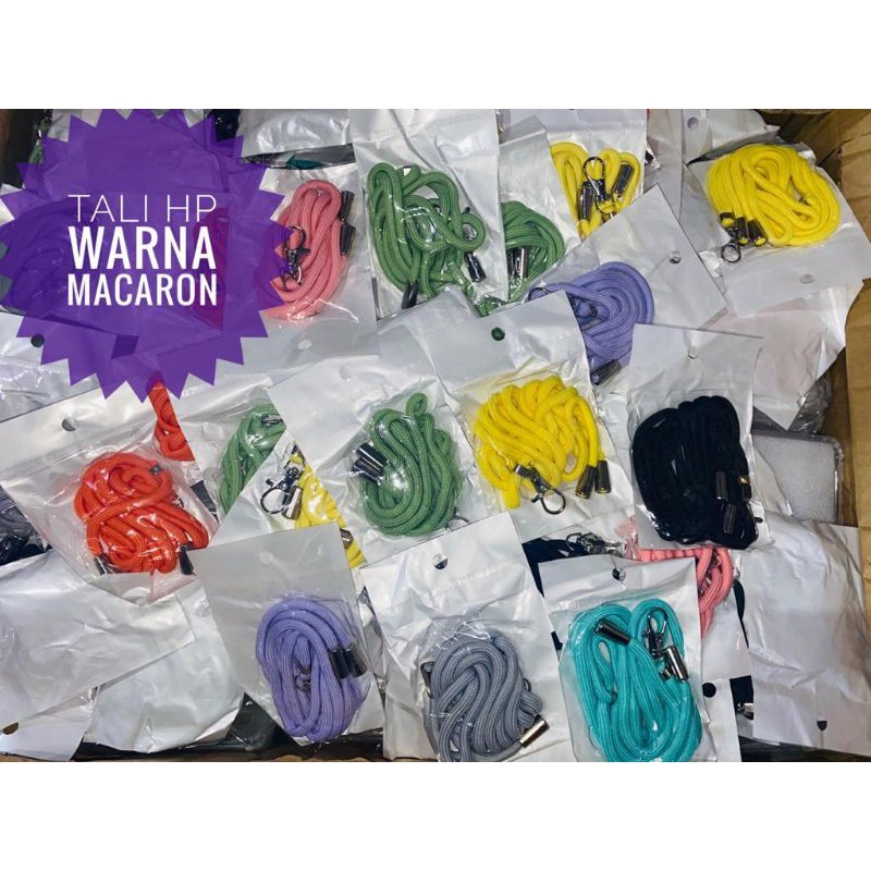 TALI HP NAGITA SLAVINA|TALI HP MACARON|LANYARD HP|GANTUNGAN KALUNG HP WARNA|TALI HP WARNA NAGITA|