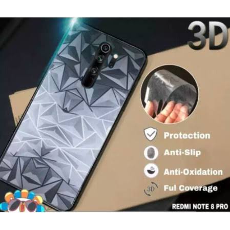 INFINIX Hot 30 30i 20 5G 20i 20s 12 12i 12Pro 12Play 11 11S-NFC 11Play 11S 10 10S 10Play 9 Play 8 7 Pro Skin Diamond Back/Garskin Belakang Anti Jamur/Anti Gores 3D 5D 9D/Antigores Piramid/Pyramid Flat/Screen Guard Back Berlian Permata Diamonds S Y 2022 S