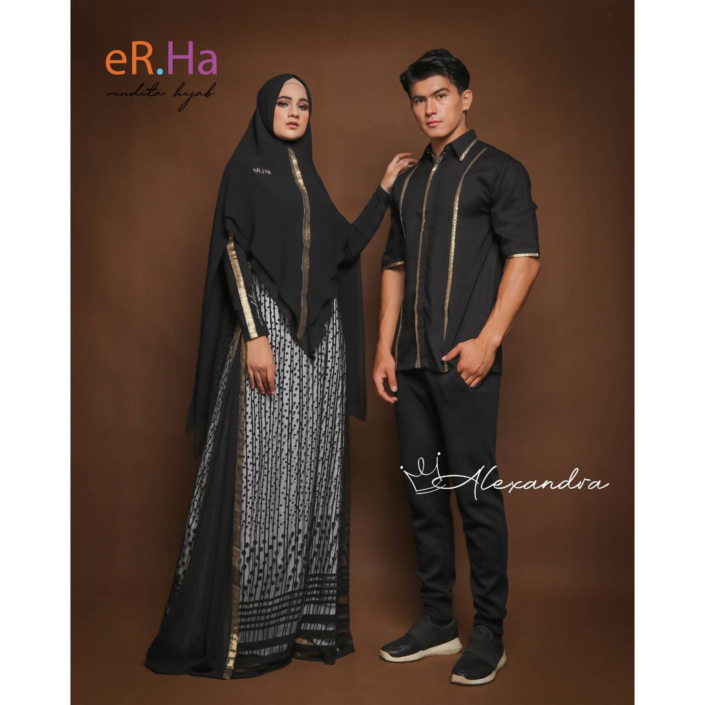 [RINDITA HIJAB[ GAMIS SYARI / DRESS SET " ALEXANDRE" By Rindita Hijab / eR.Ha