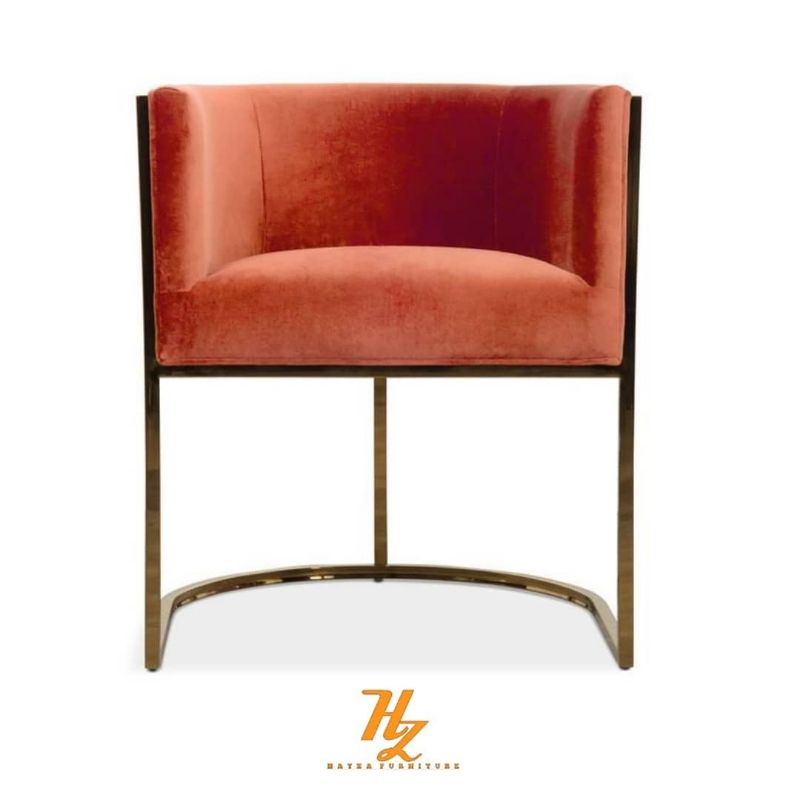 kursi makan kursi cafe kursi modern kursi besi gold