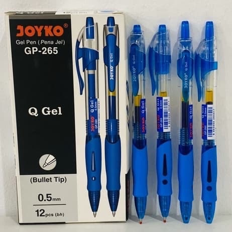 

Pulpen Gel Joyko - Ballpoint Gel JOYKO GP-265 0,5 - Biru (Pack 12 Pcs)