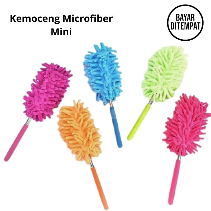 BWDO Kemoceng Cendol Microfiber Mini Panjang Pendek Untuk Pembersih Debu Mobil Multiwarna
