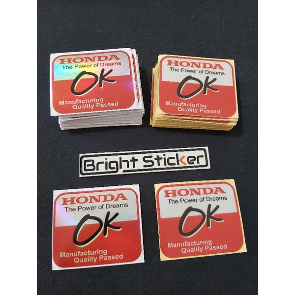 STICKER HONDA OK PRINCUTT