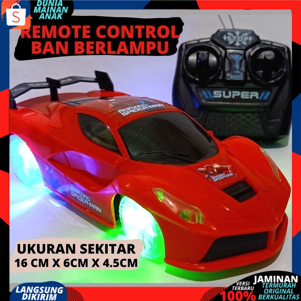 MAINAN ANAK Mobil Remote Control Sedan Sport Car Ban Berlampu NYALA TERMURAH 963/965/968D