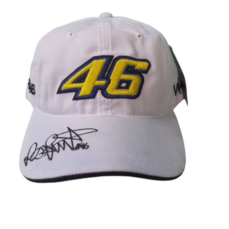 Topi yamaha valentino rossi sport putih emblem