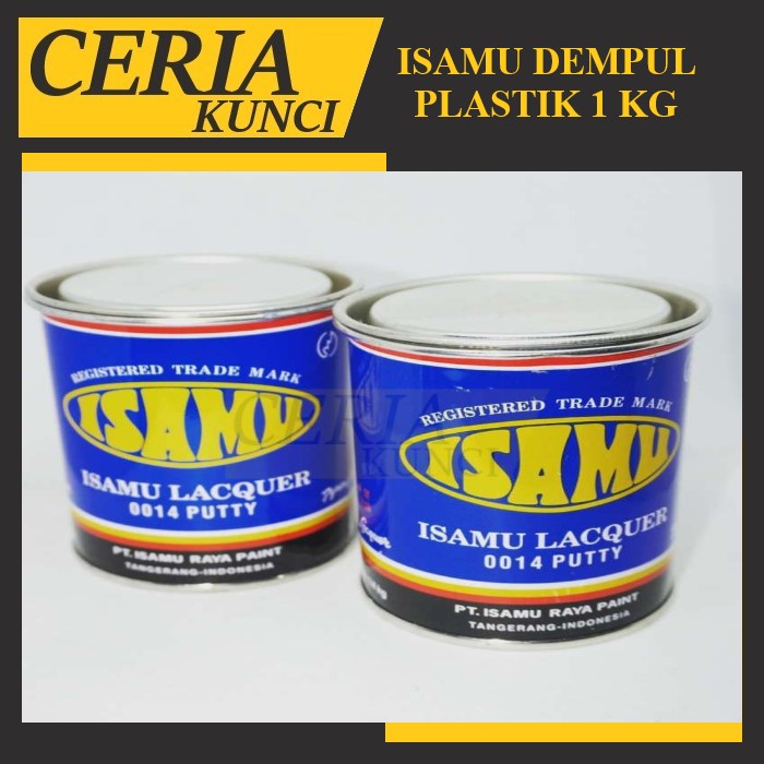 Dempul Besi ISAMU 1 kg Dempul Plastik Fiber Body Mobil Motor
