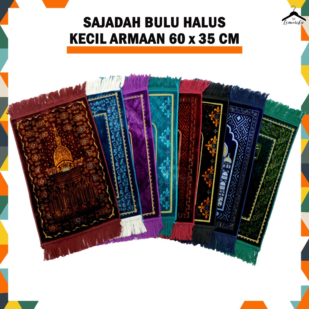 Sajadah Bulu Turkey Kecil / Sajadah Muka ARMAAN Kecil 60 x 35 cm