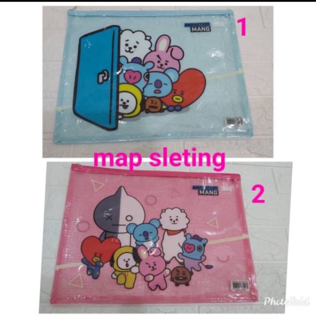 

Map sleting/ zipper map BT21