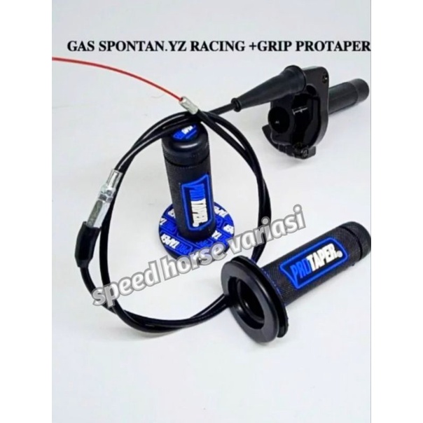 Gas spontan YZ+Handgrip Protaper Universal motor bebek Vega Jupiter Satria Klx Force one dll