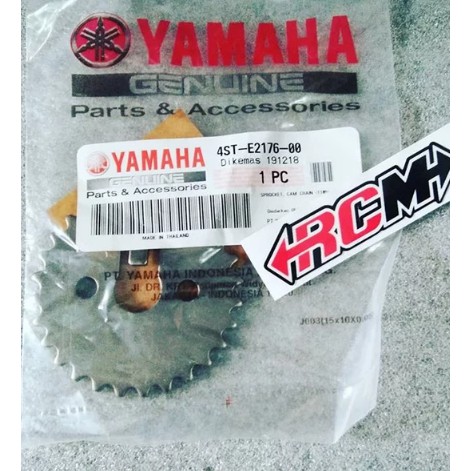 4ST-E2176-00 SPROCKET CAMCHAIN CAM CHAIN GER GIGI GEAR SENTRIK SENTRI KAMPRAT VEGA LAMA JUPITER LAMA OLD 105CC 28T ORI YAMAHA