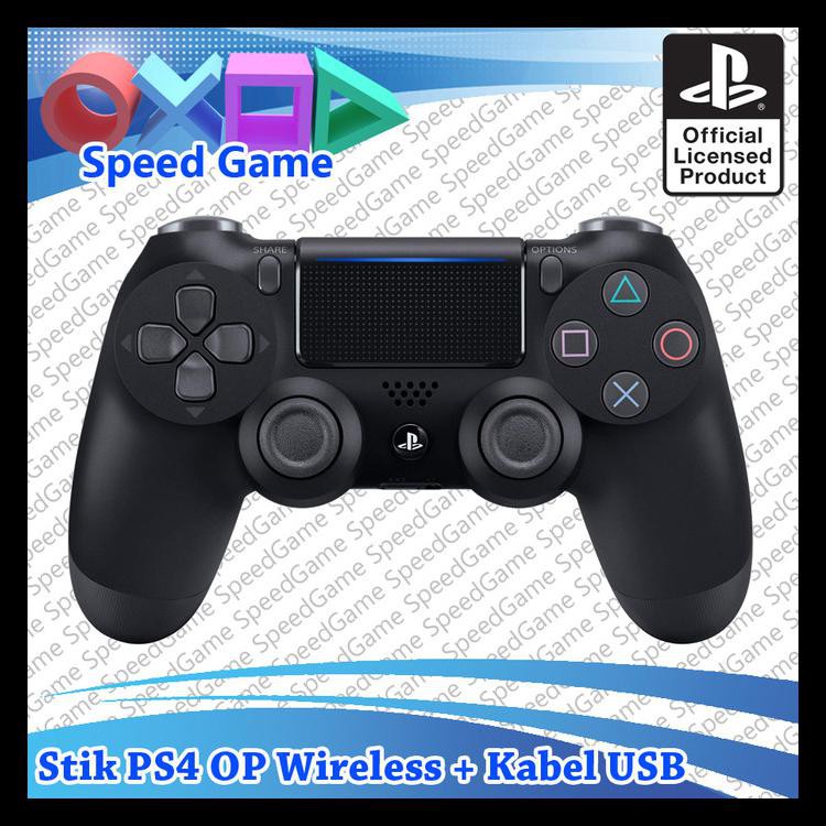STIK STICK PS4 ORI ORIGINAL PABRIK SONY WARNA LED BAR - HITAM KODE 1280