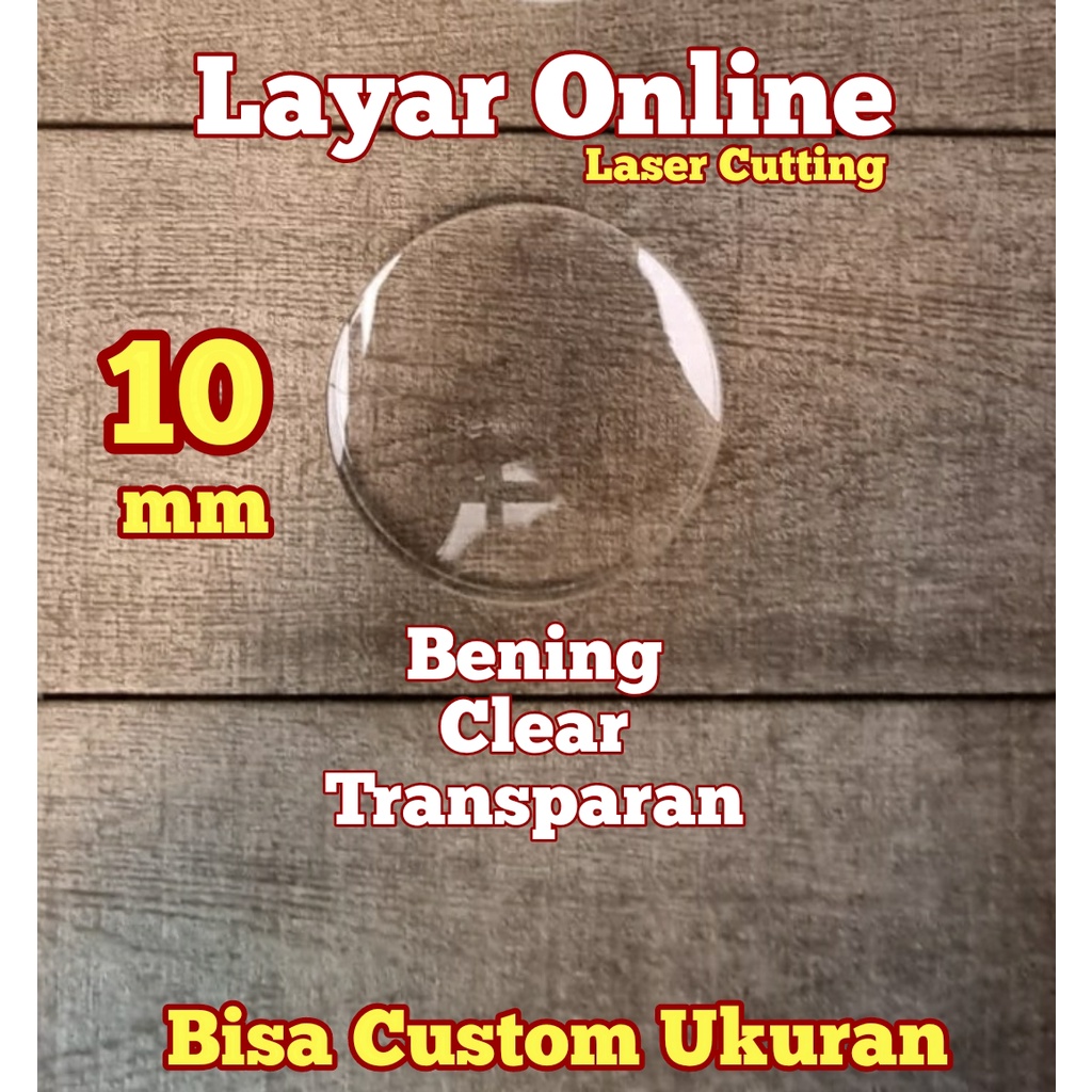 Acrylic Bening 10mm Diameter 104cm Akrilik Laser Cutting Bulat