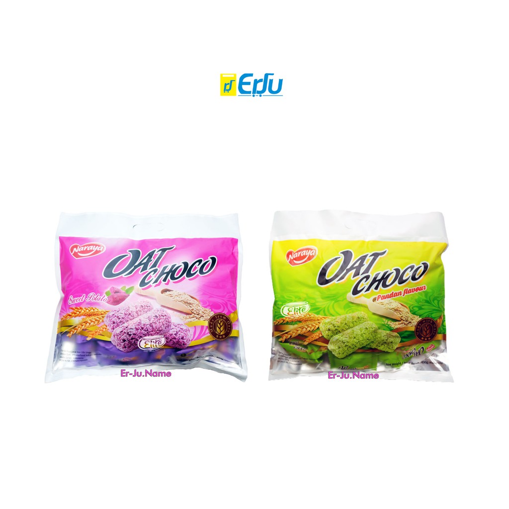 

Oat Choco Naraya Rasa Pandan/Sweet Potato (1pak = 40pcs)